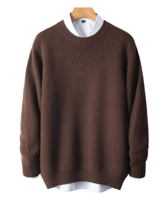 Elegante jersey de punto de cachemira