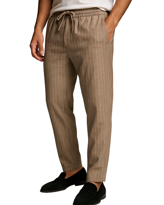 Elegantes pantalones de lino