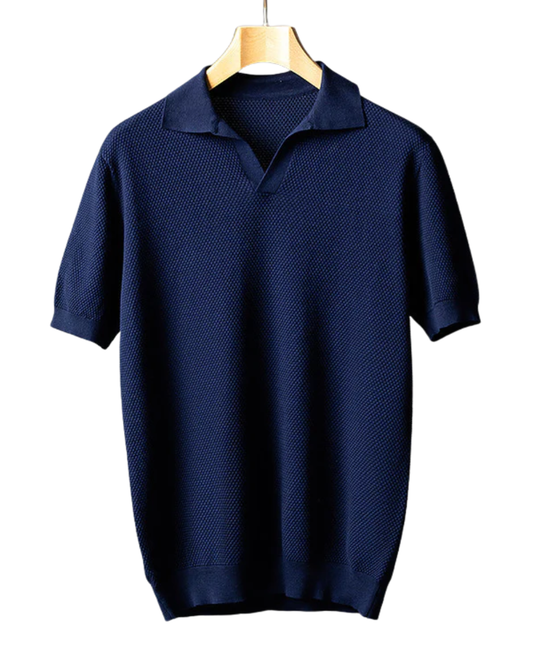 Elegante polo de punto de algodón