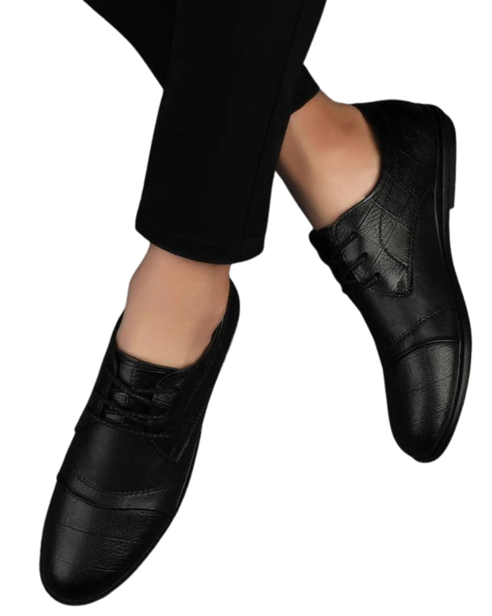 Elegantes zapatos de vestir de piel