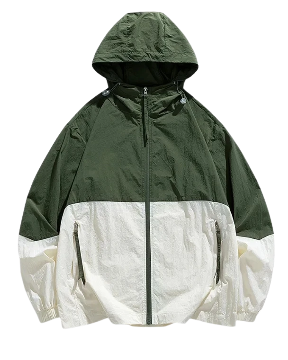 Chaqueta cortavientos con capucha