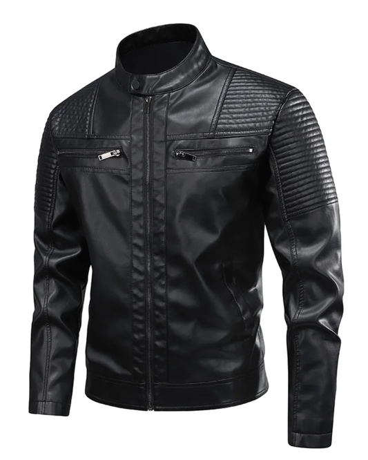 Chaqueta de cuero retro
