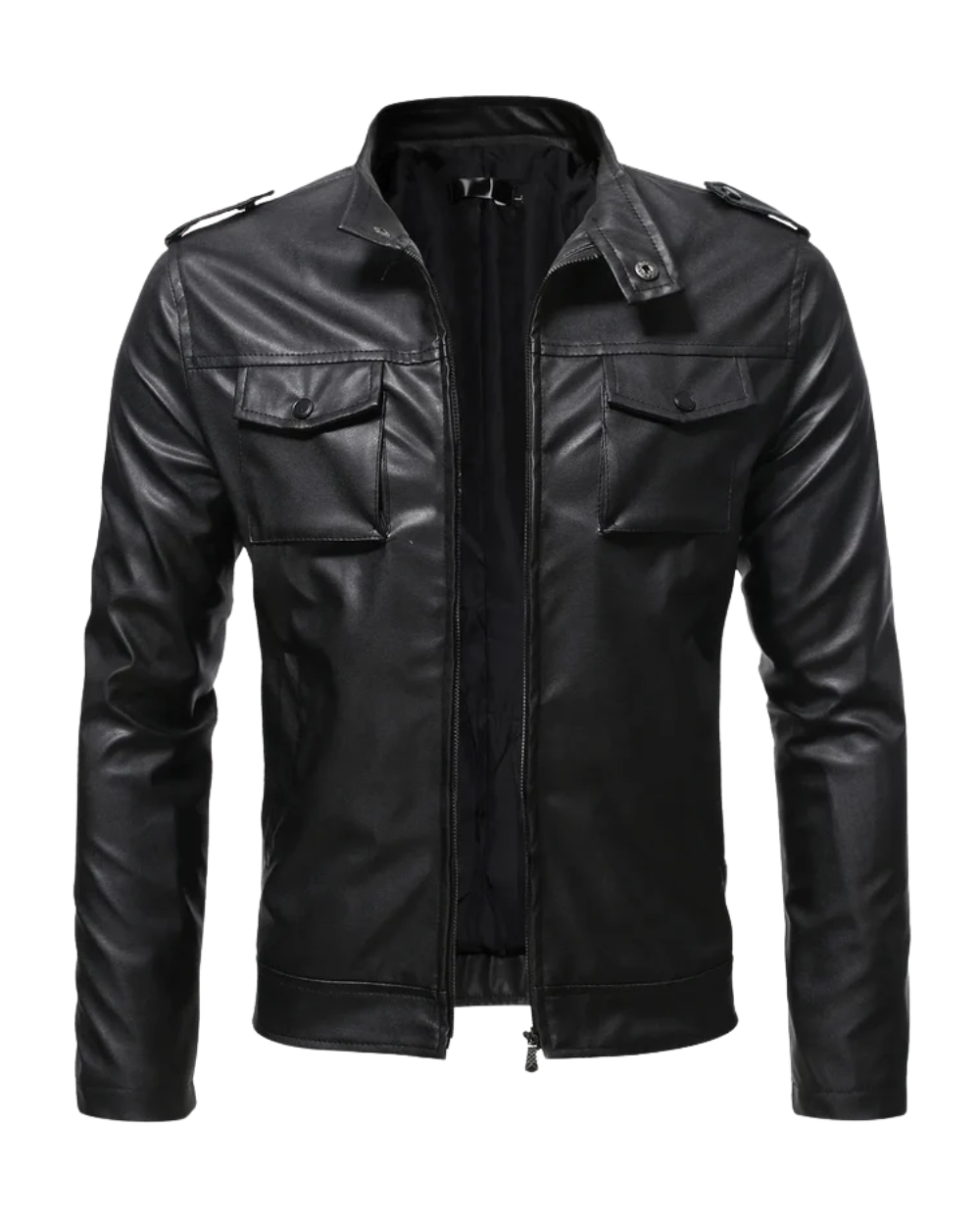 Chaqueta de cuero informal