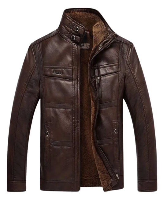 Chaqueta de piel de alta calidad para hombre