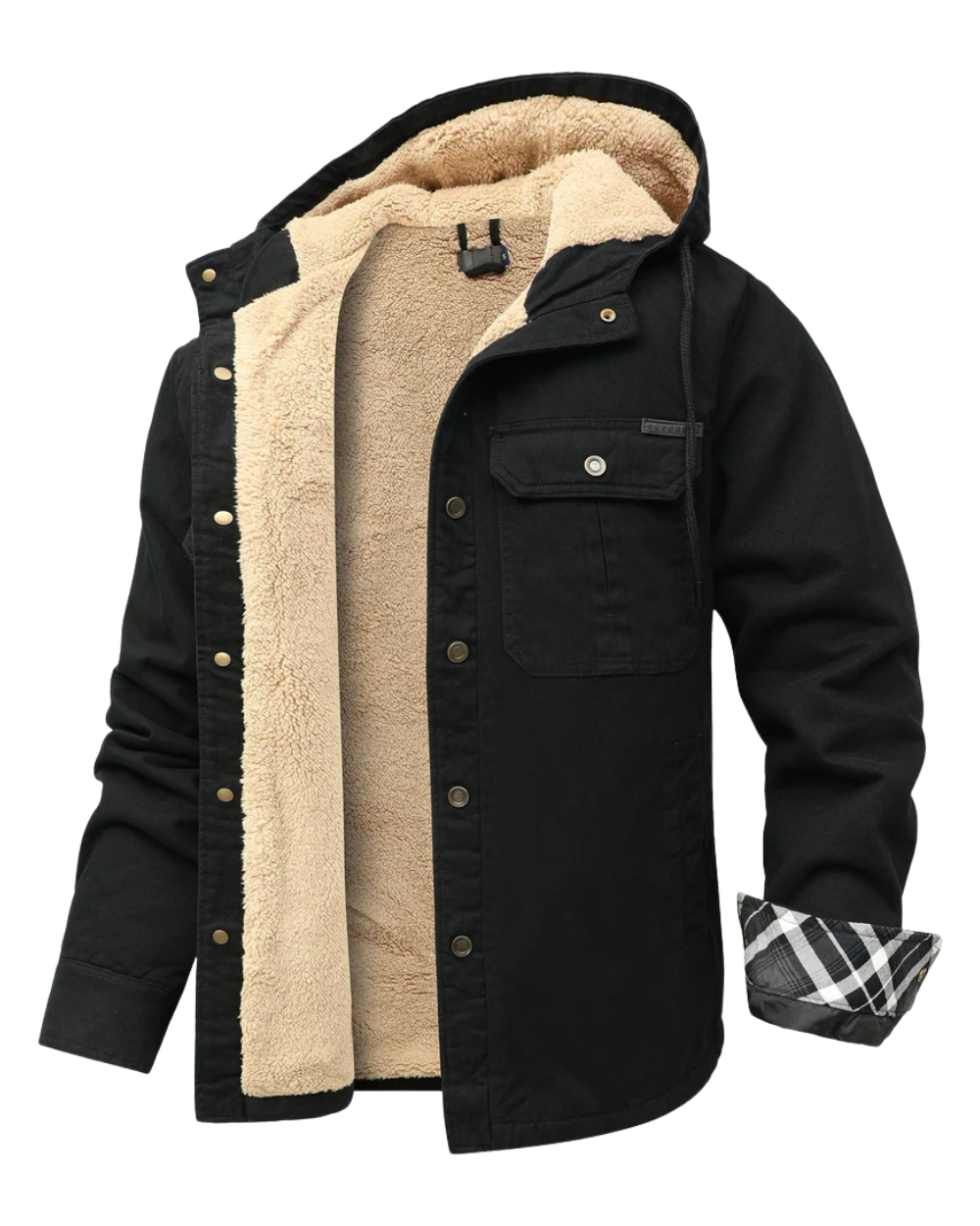 Elegante chaqueta polar