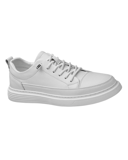 Zapatos elegantes de cuero con suela gruesa