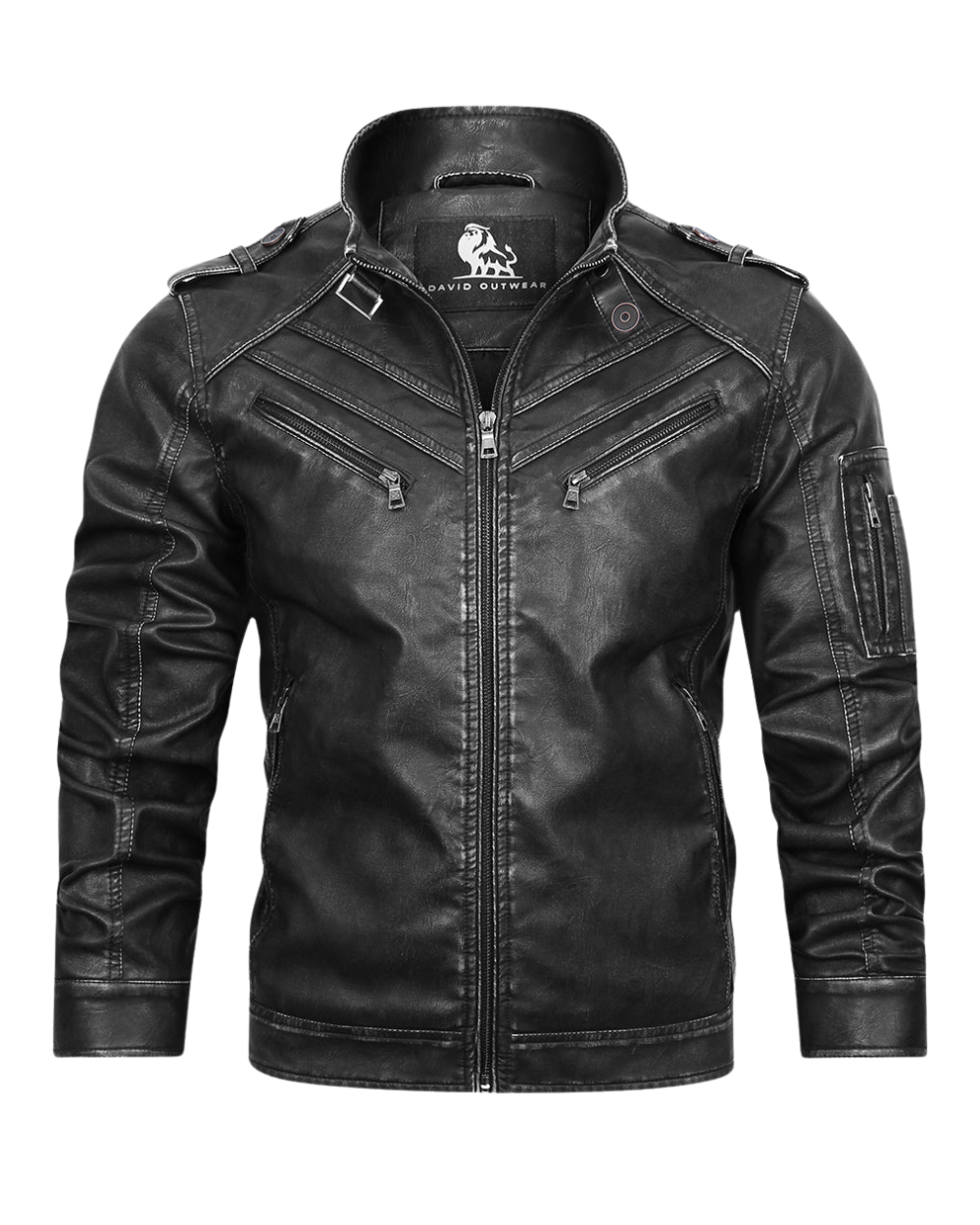 Chaqueta de cuero informal