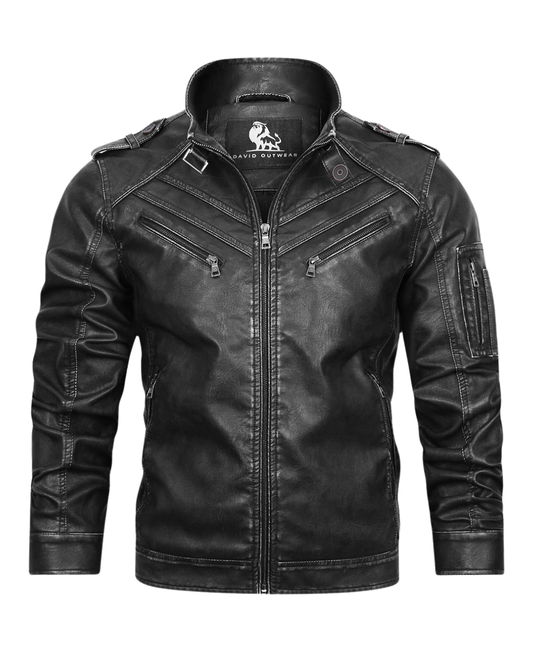 Chaqueta de cuero informal