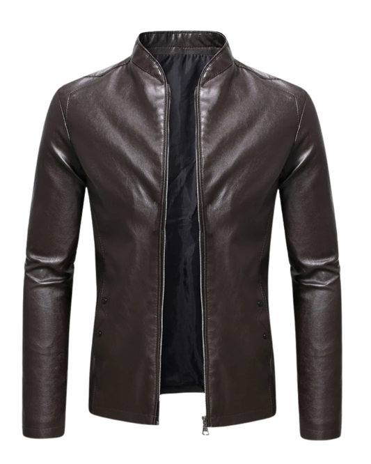 Chaqueta de cuero clásica
