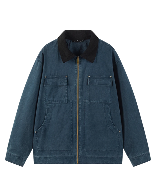 Elegante chaqueta vaquera de algodón