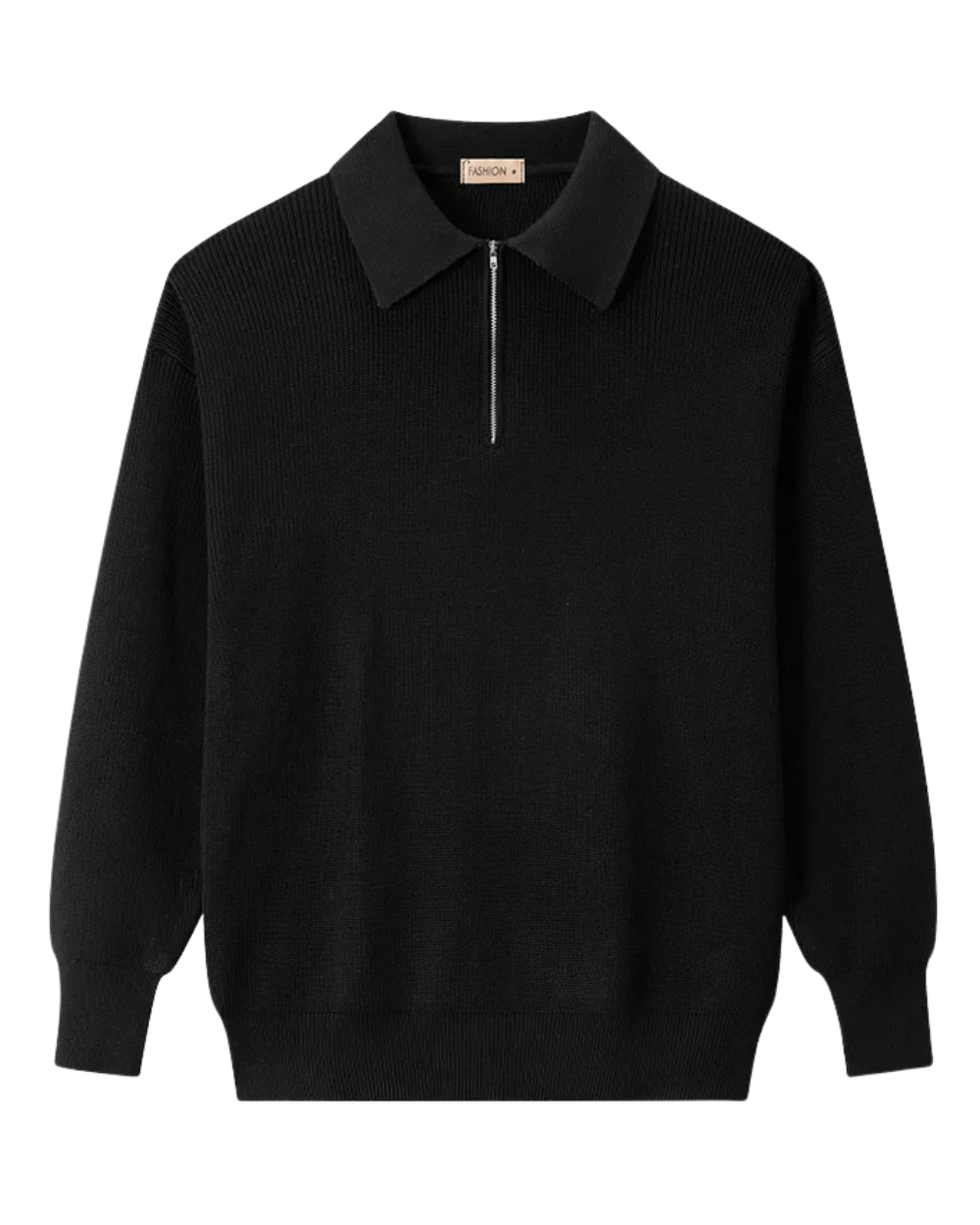 Elegante jersey de punto con cremallera