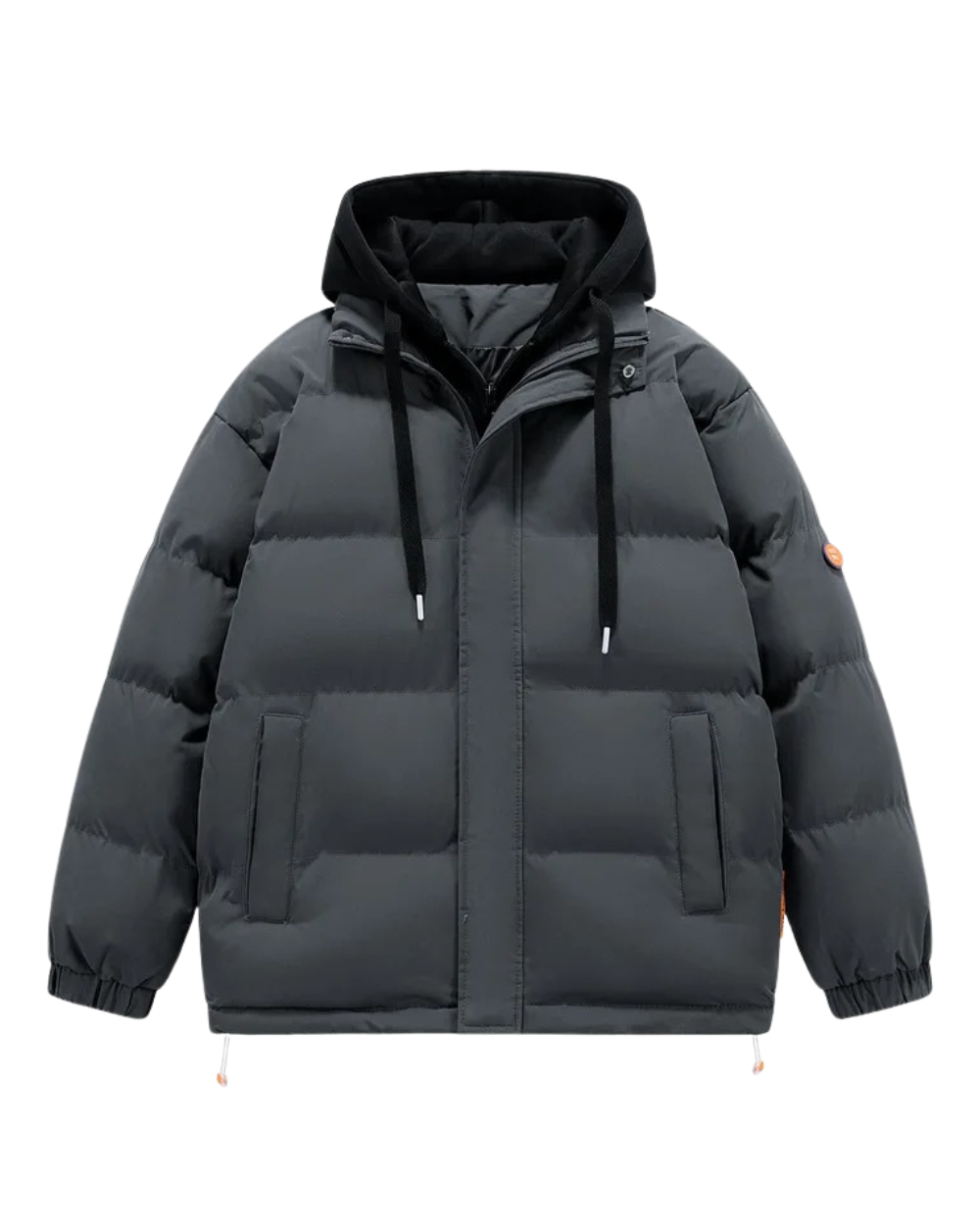 Elegante chaqueta con capucha
