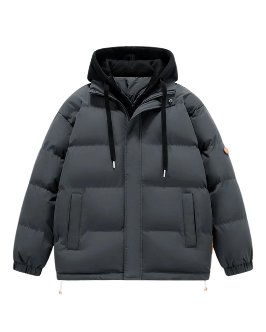 Elegante chaqueta con capucha