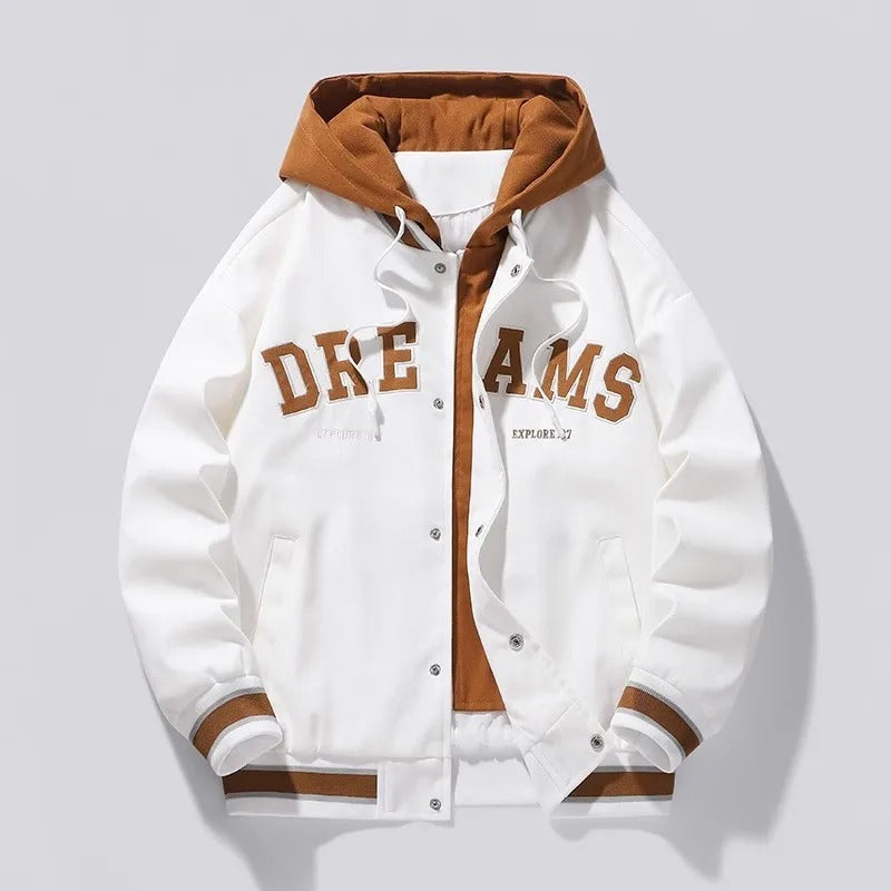 Elegante chaqueta con capucha