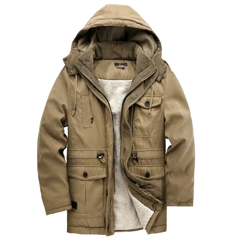 Elegante chaqueta acolchada para exteriores