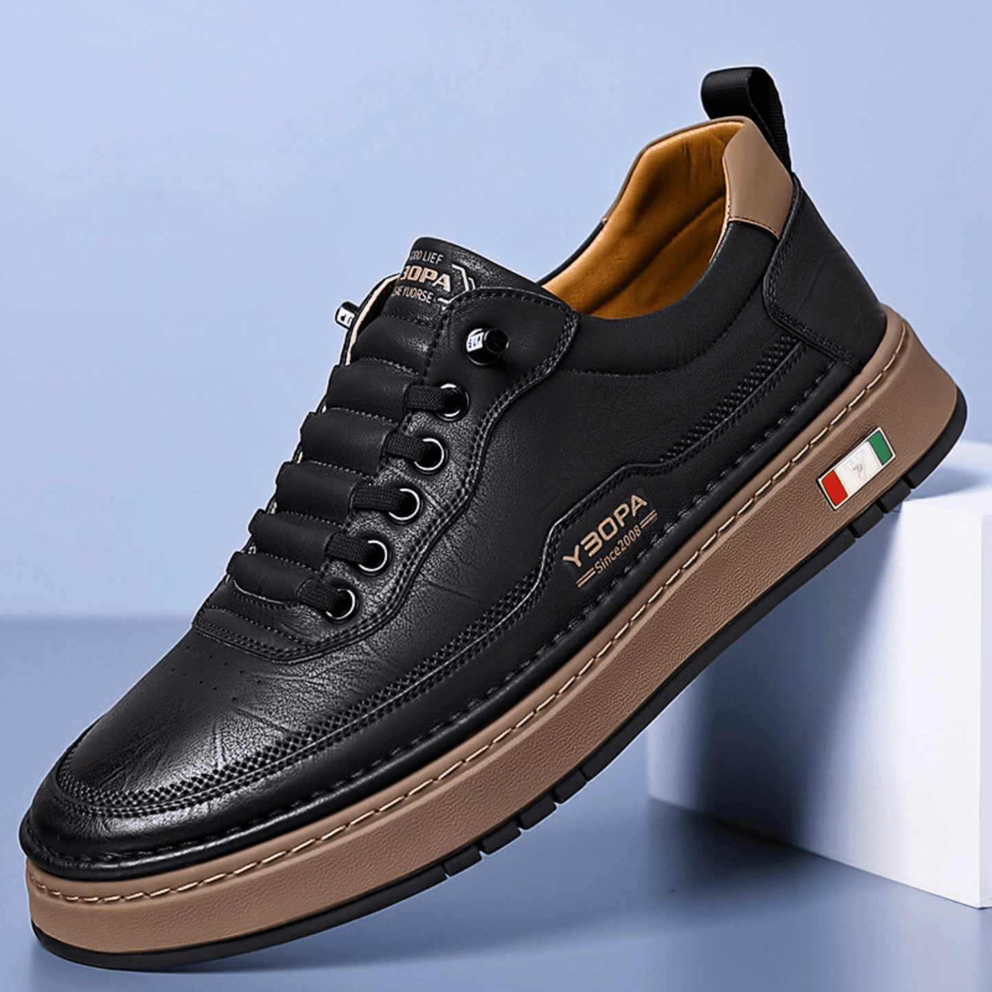 Zapatillas de piel italiana