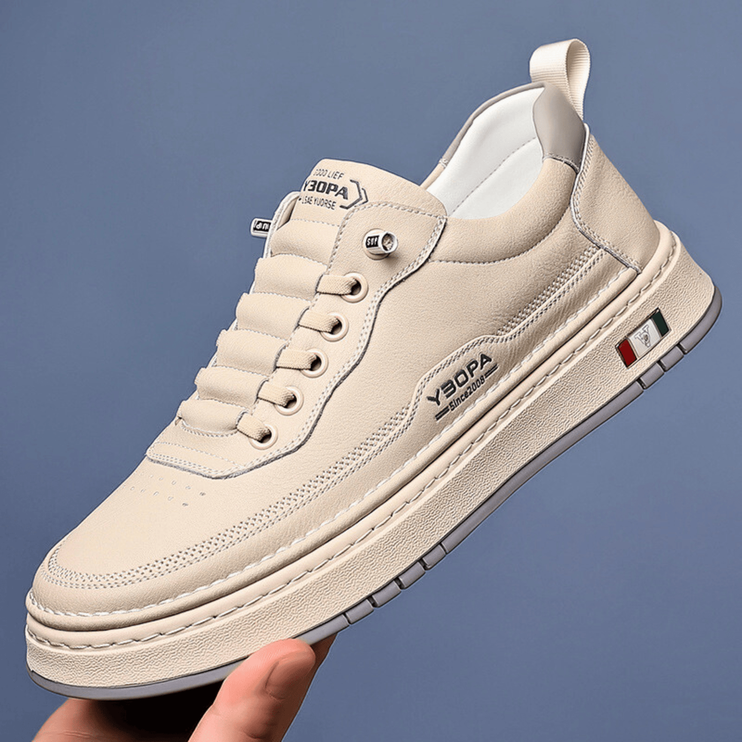 Zapatillas de piel italiana