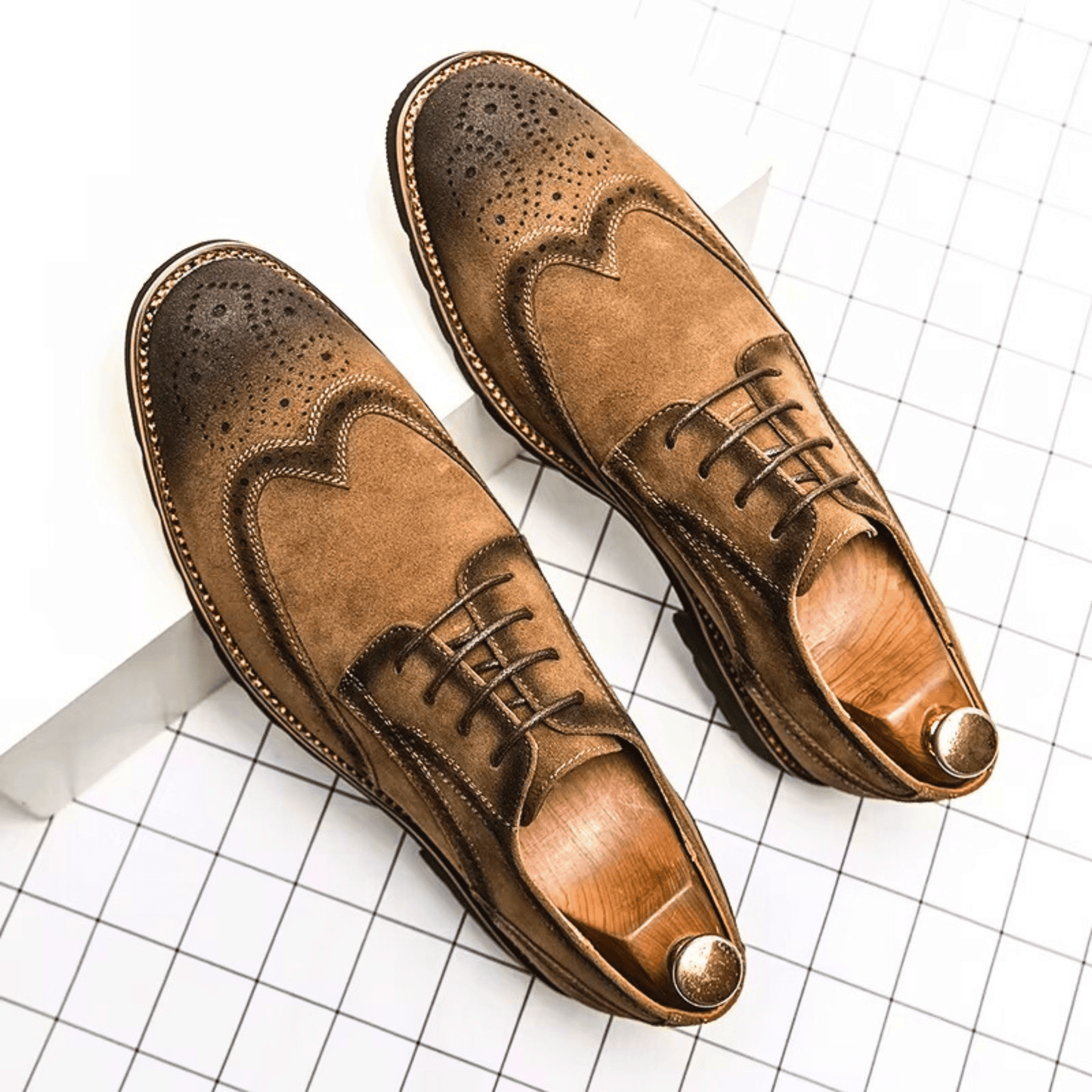 Zapatos Oxford de ante