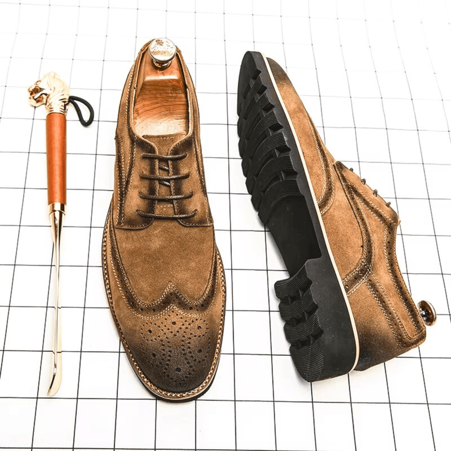 Zapatos Oxford de ante