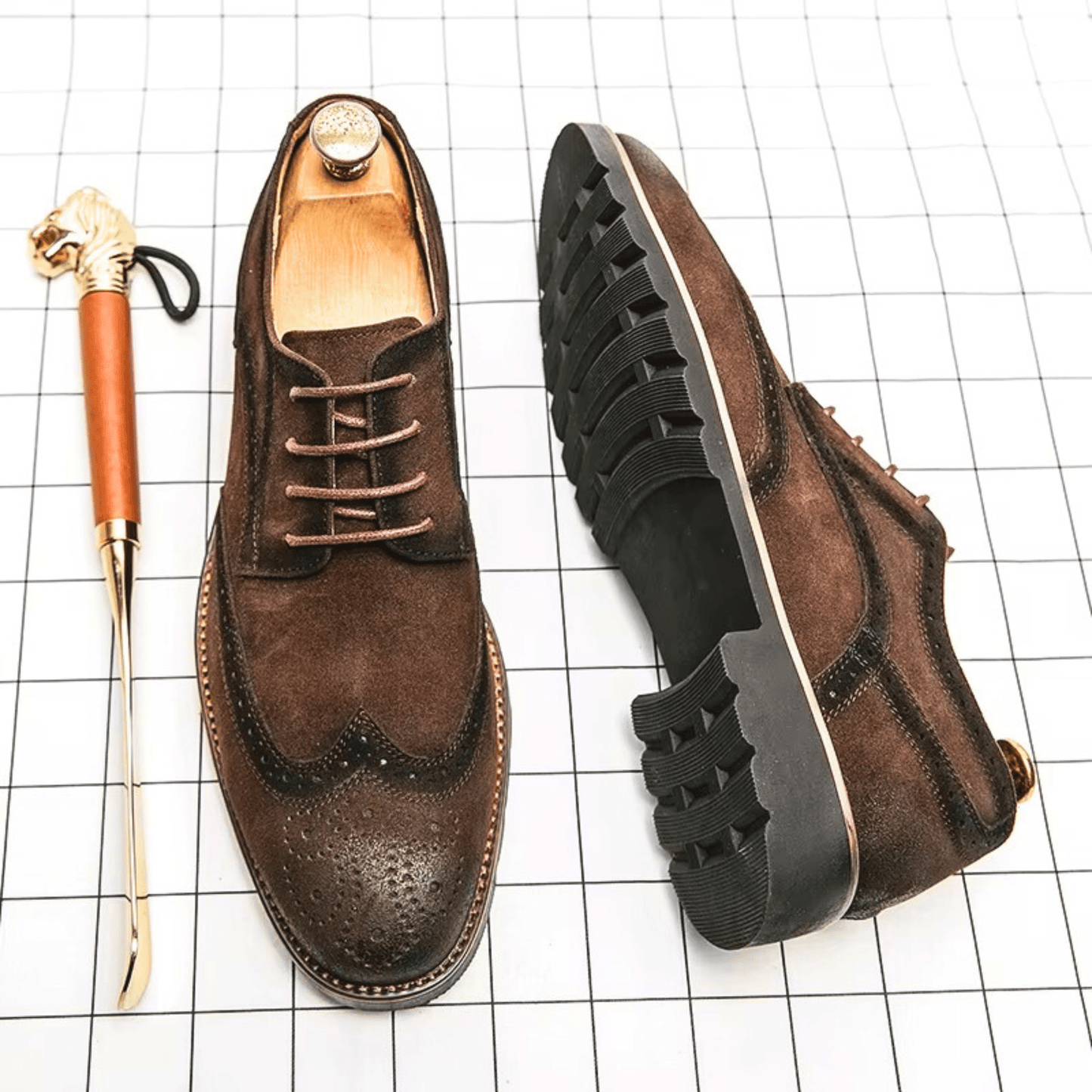 Zapatos Oxford de ante