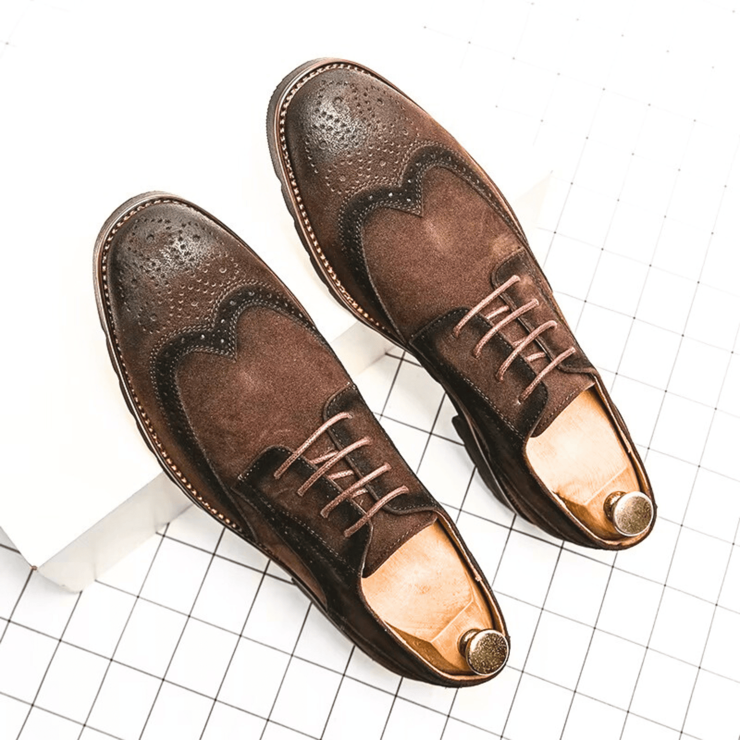 Zapatos Oxford de ante